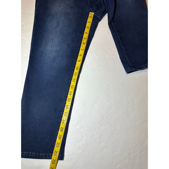 Chico's Women's Capri Denim Jeans Blue Sz 0.5 US 6 Stretch Pockets - Picture 2 of 6